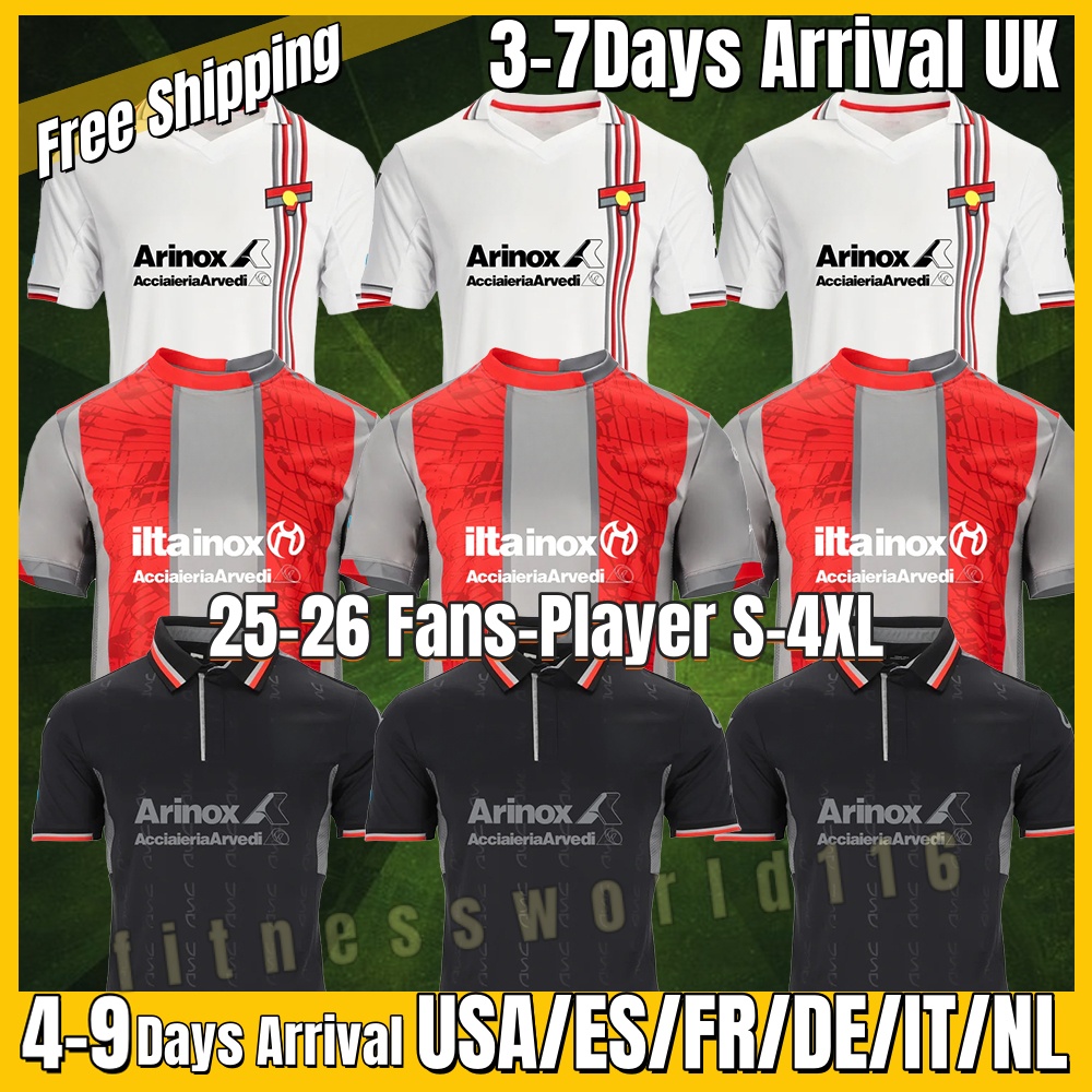 xxxl 4xl 2025 2026 VARDY football jersey Cremonese Soccer Jerseys Maglia Cremona football shirt BONDO BASCHIROTTO TERRACCIANO PAYERO Magliette Fans Home S-4XL