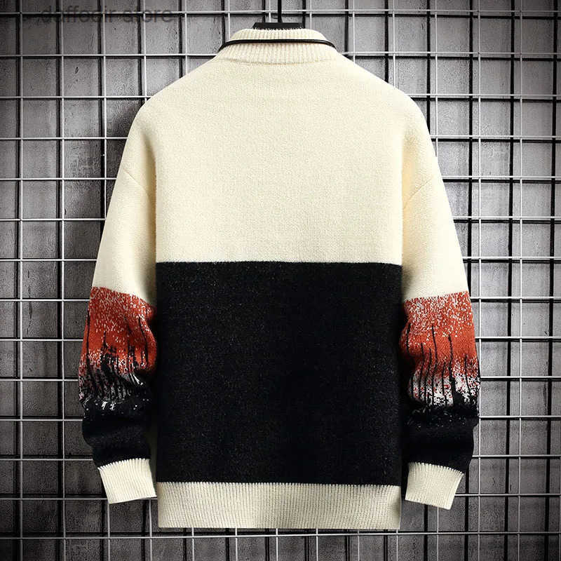 Winter Cashmere Sweater Men Harajuku Mens Jumper Thick Warm Turtleneck Pullover High Quty Male Christmas Sweaters S250902 S251110