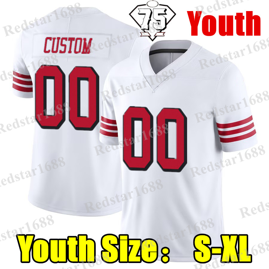 23 Christian McCaffrey Football Jersey 13 Brock Purdy George Kittle Nick Bosa Fred Warner Jerry Rice Joe Montana Young Mac Jones Brandon Aiyuk Mykel W
