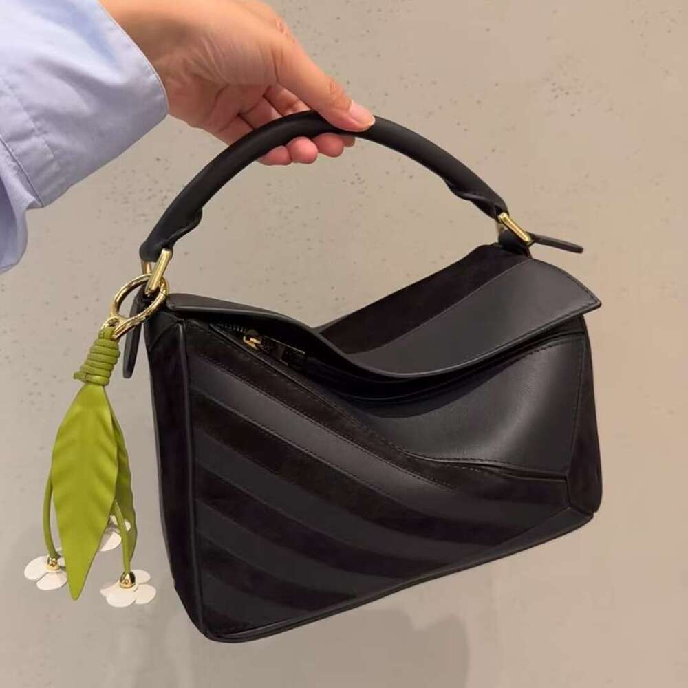 Designer Bag Tote Bag Shoulder Bag High Quality Summer New Luo Family Geometric Patchwork Genuine Leather Pillow Single Shoulder Crossbody Handheld Women S Bag