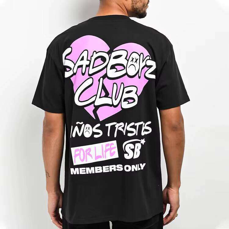 Logo Men's Short Sleeve Graphic Print Oversized Vintage T-Shirt 100% Cotton 260g Formal Style