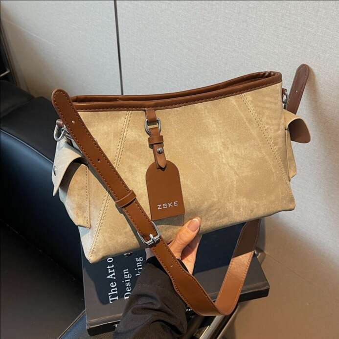 High-end Versatile Underarm for Women 2025 New Single Shoulder Simple Crossbody Large Capacity Commuter Tote Bag