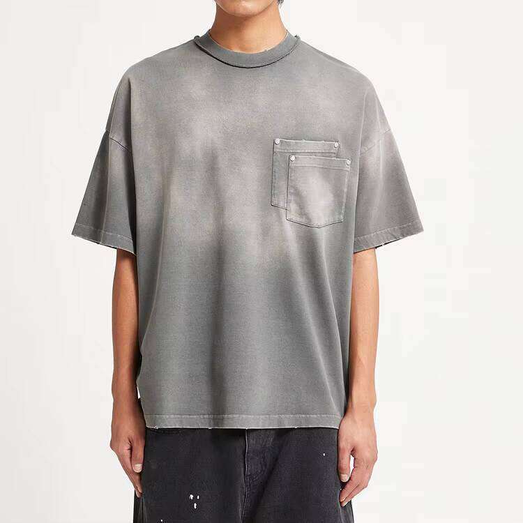 Men's Vintage Washed T-Shirt Heavyweight Graphic Streetwear 100% Cotton Oversized Fit