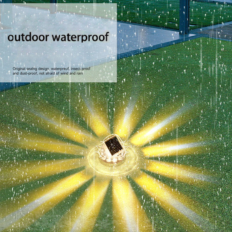 Outdoor Solar Garden Lights - Decorative Wall Lamps with Ground Plug for Lawns