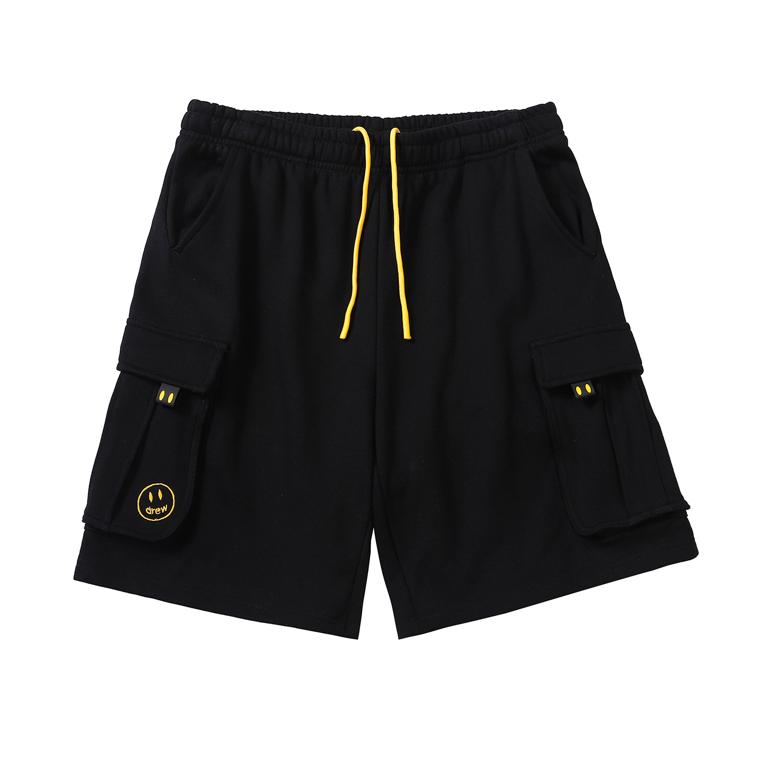 Drew House Embroidered smiley face drew shorts black