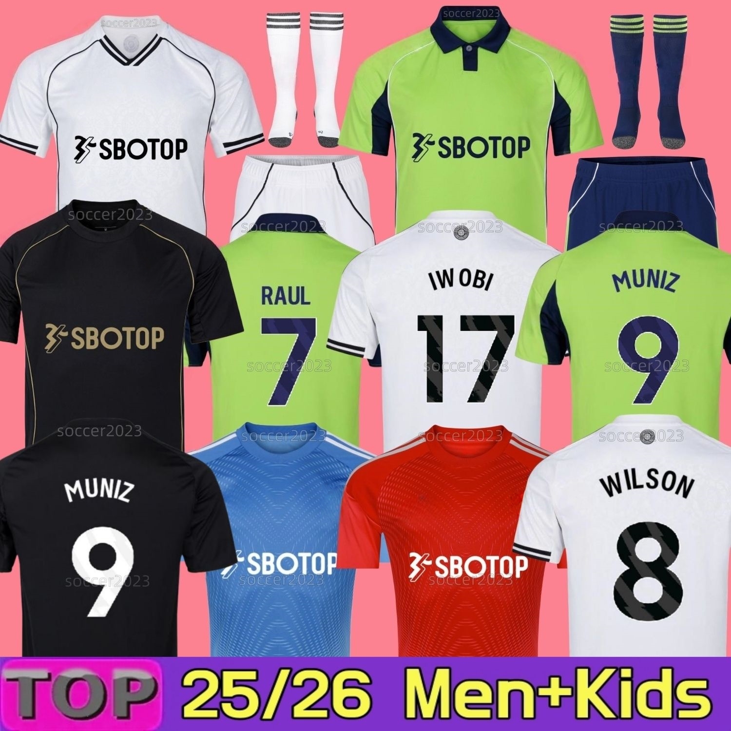 25 26 MUNIZ SMITH ROWE Soccer Jerseys MITROVIC home away Third REED RAUL WILSON CAIRNEY ADAMA ANDREAS WILLIAN VINICIUS 2025 2026 FUlHa football shirt Men Kids Kit