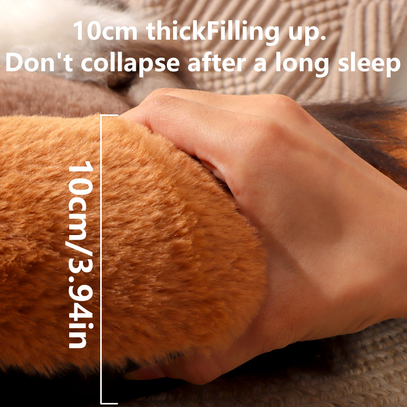 Coffee color Cat Bed & Cat Sleeping Mat: Ultra-Soft Fleece, All-Season Universal Pet Sleeping Mat with Non-Slip Base, Scratch-Resistant & Bite-Resista