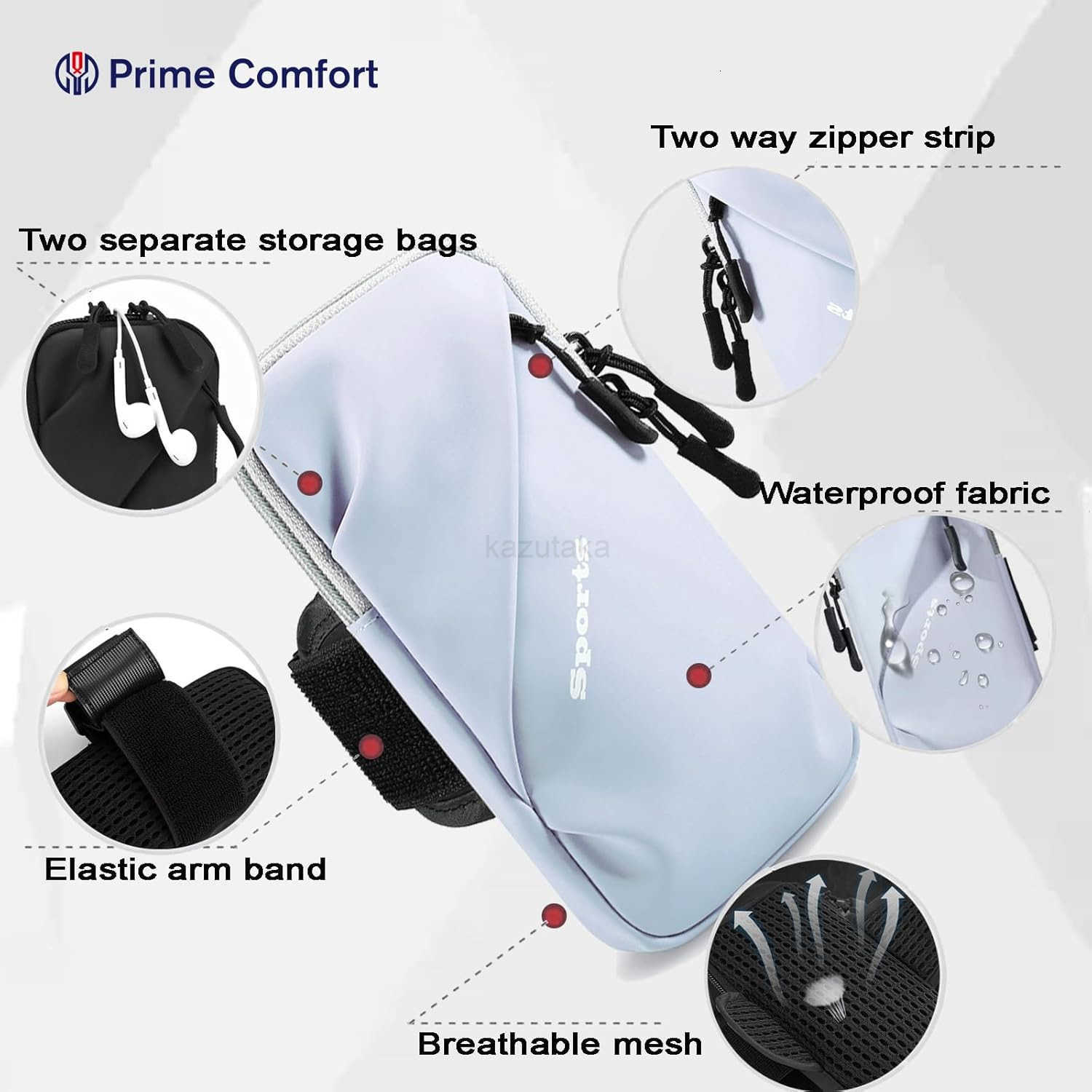 Phone Holder Arm Bands Small Crossbody Shoulder Holsters Bag with Arm Band Fits iPhone and All Cell Phones Use for Running Walking Hiking Biking Plus 