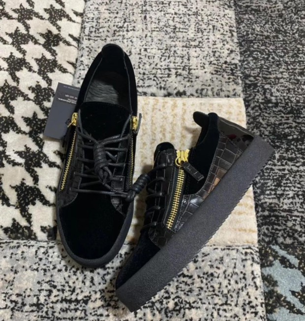 Designer Pop shoes zipper sneaker Kriss Plus mid-top sneakers platform thick soles lace up trainers black white patent leather round toe luxury shoes with box 38-46