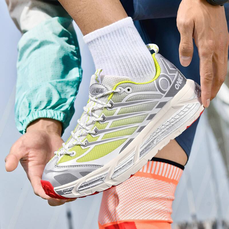 ONKE Women's Autumn Lightweight Mesh Anti-Odor Running Men's New Shock Absorption Anti-Slip Wear-Resistant Jogging Sports Shoes Women