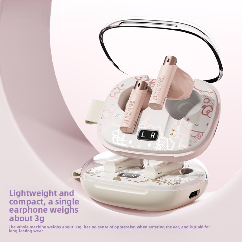 MINISO Sanrio joint Hello Kitty bluetooth headset hellokitty cute new wireless in-ear girls headset