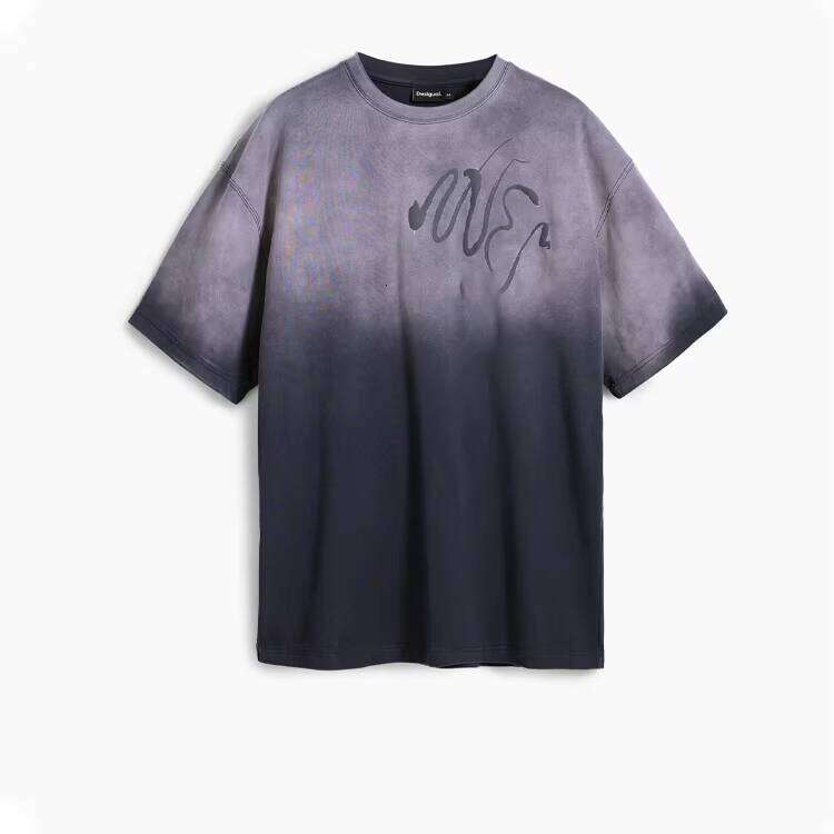 Logo Men's Casual Short Sleeve T-Shirt High Quality Heavyweight 100% Cotton 3D Puff Print Embossed Solid Twill Embroidery