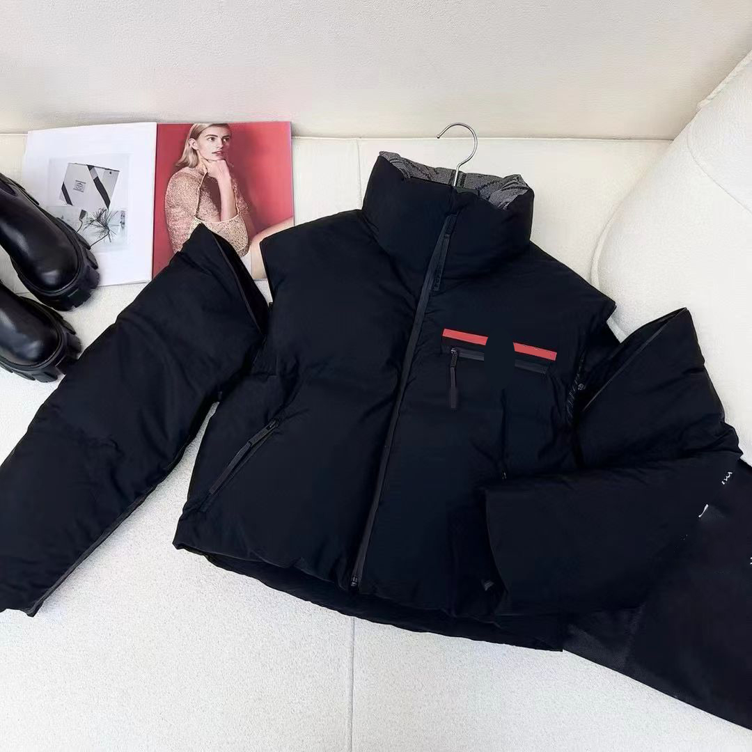 ADesigner jacket, down jacket, duck down bread jacket, detachable vest sleeves, two-piece stand up collar, double pockets inside, windproof
