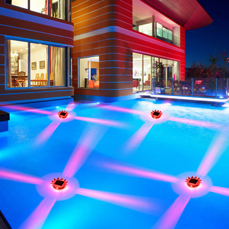 Eco-Friendly LED Submersible Solar Light Fixtures - Ideal Illumination for Above-Ground Pools