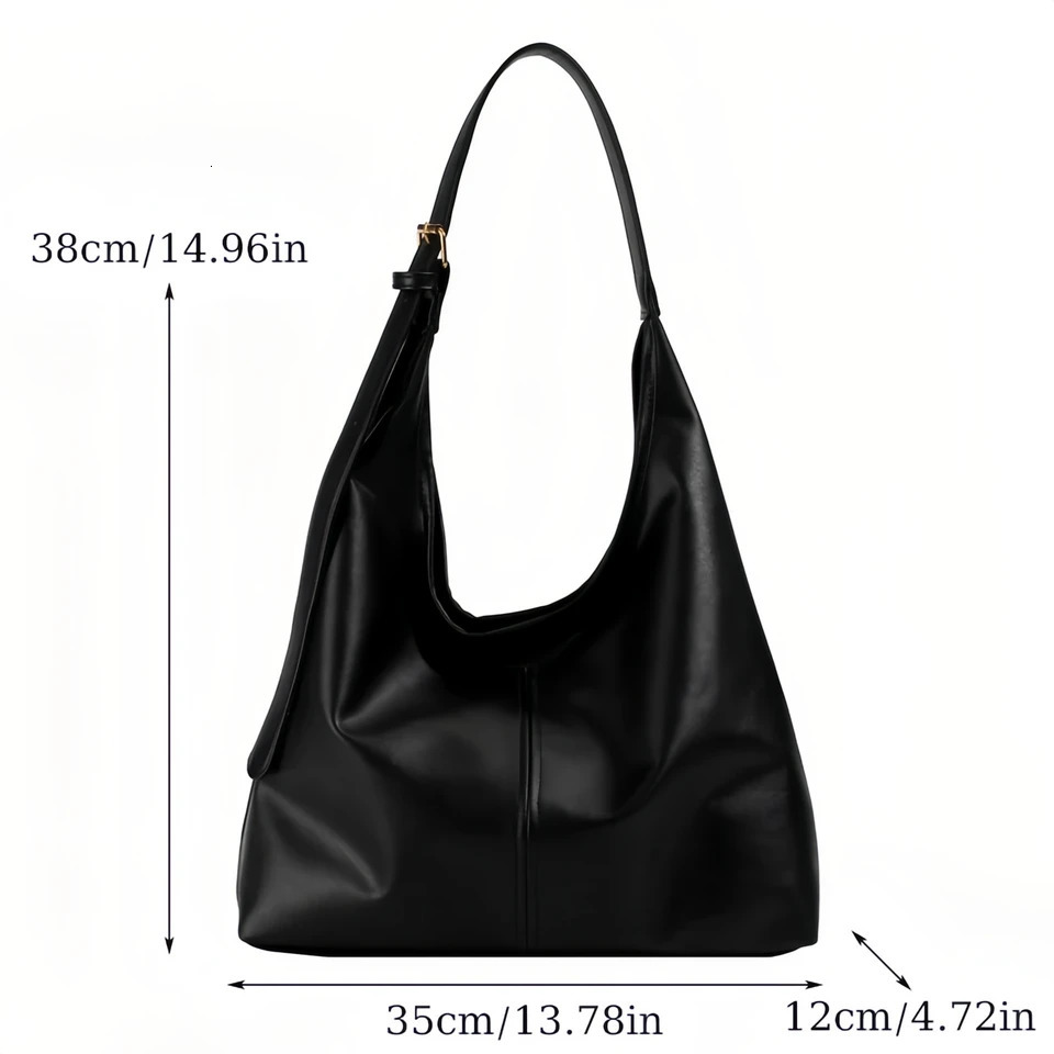 Womens Large Vintage Tote Solid texture leather effect texture versatile tote bag for commuting to university officetan250902