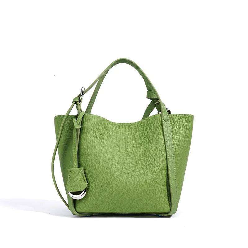 Designer Bucket Bag 2025 Women's Genuine Leather Shoulder Bags Large Capacity Handbag With Cosmetic