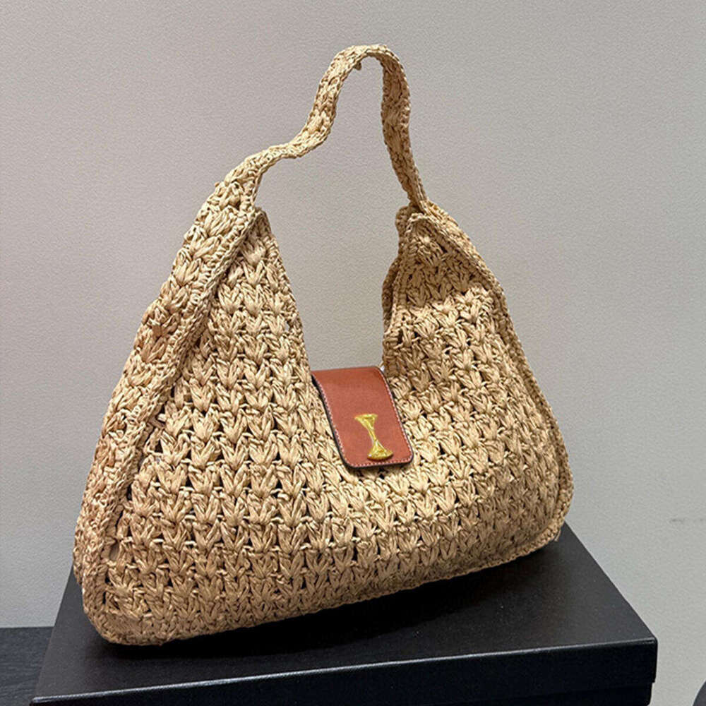 Woven Shoulder Bag Designer Totes Beach Bag Handmade Grass Bag Summer Vacation Tote Handbag Large Capacity