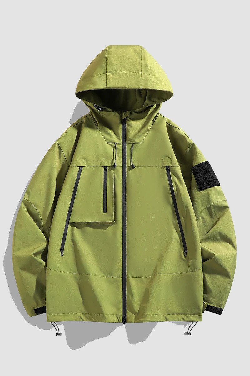 25 Spring and Autumn Windbreaker Jacket Mens Kable Style Workwear Outdoor Jacket Windbreaker Youth Fashion Jacket 250902