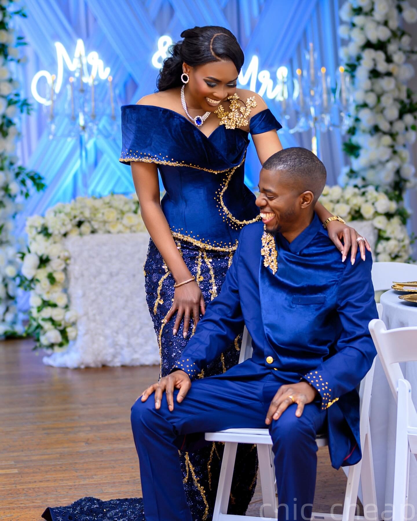 Aso Ebi Royal Blue Mermaid Prom Dresses 2025 Sequined Crystals Beaded Evening Formal Party Second Birthday Engagement Gowns Plus Size Dress For Specia