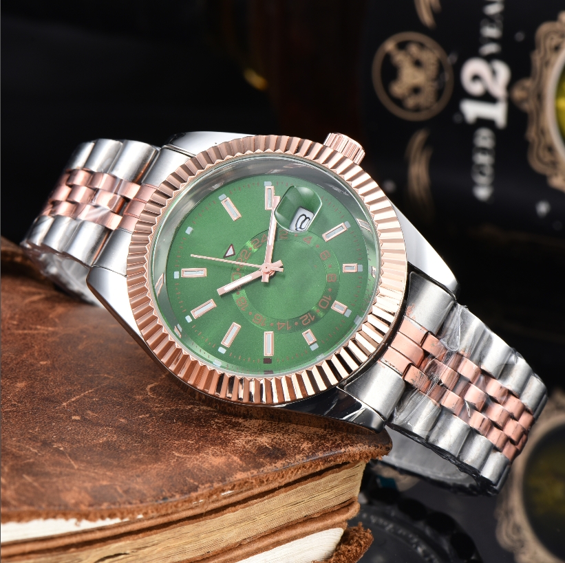 New Mens women OYSTERity PERPETUALity SKY DWELLR Set with Watches automatic quartz Movement Male Clock Luxury Business Designer Men Wristwatches #78