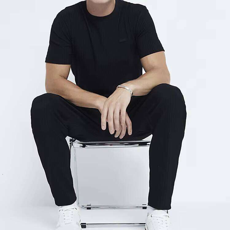 Men's Casual T-Shirt Comfortable Breathable Short Sleeve Round Neck Solid Color 100% Cotton