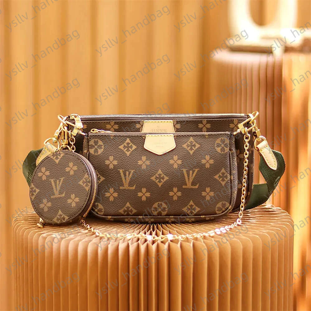 Designer Bag Women Fashion Luxury Handbags Cross Body Removable Shoulder Straps Tote Purse Three-in-one Leather Chain Wallets Bags