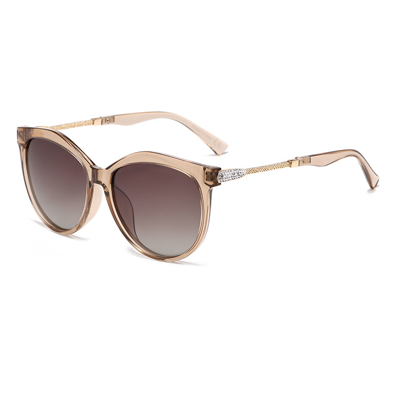 New Arrival Stylish Polarized Metal Sunglasses for Women European and American Style UV resistant with Sparkling Diamonds Hot selling in Europe and Am