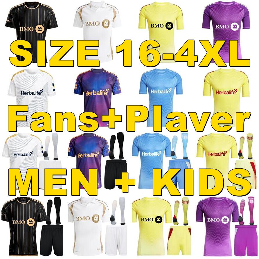 LA Galaxy 2025 2026 Los Angeles FC SON Soccer Jersey 25 26 LAFC Football Shirt GIROUD HOLLINGSHEAD TILLMAN BOUANGA VELA MARLON men kids Kits Football Shirt S-4XL