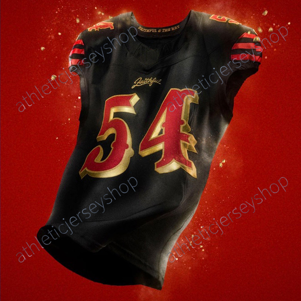 Fred Warner 2025 Football Jerseys McCaffrey Purdy Samuel Kittle Rice Montana Embroidery Custom any name any number