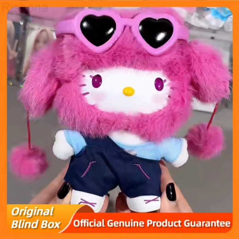 Sanrio New Genuine Hellokitty Pop Star Series Blind Box Trendy Toys Kawai Vinyl Plush Bag Pendant Collect Dolls Mystery Box Gift L250903