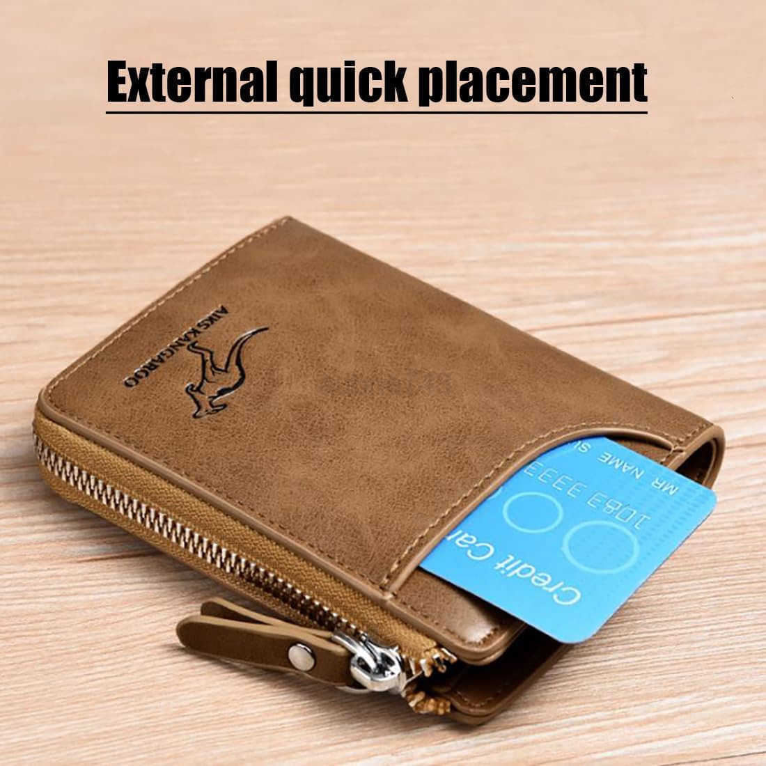 Reshline Mens RFID Blocking Wallet BROWNZ250911