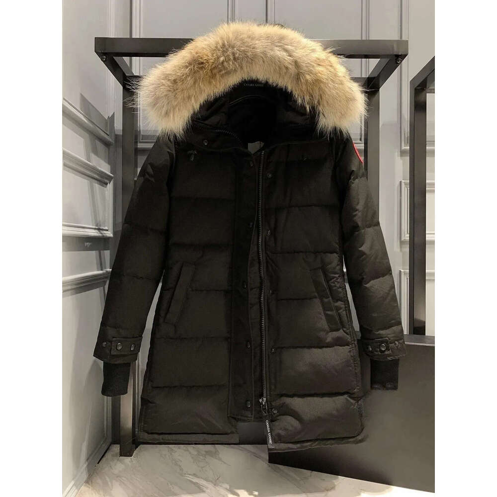 Canada Jacket Women's Parkas Designer Womens Down Canadian Brand canadalys gooselys Jacket Long Coat Pocket Fur Collar Thermal Top Female Autumn Winter Large 49e