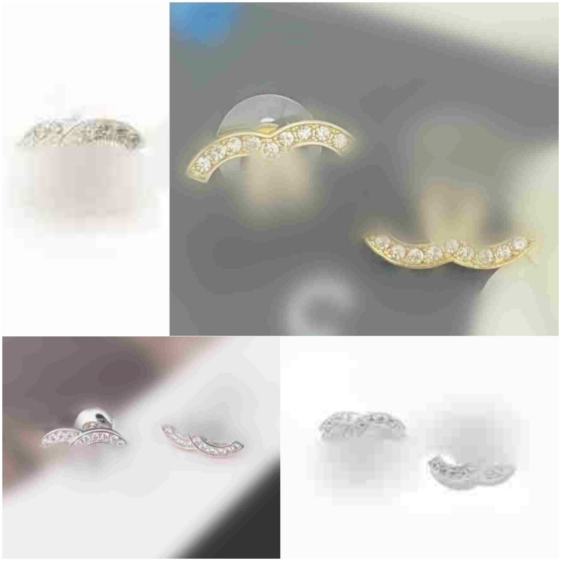 Top Quality Stud Fashion stud earrings woman designer earring multi colors c letter women dia Wedding Gifts jewelry