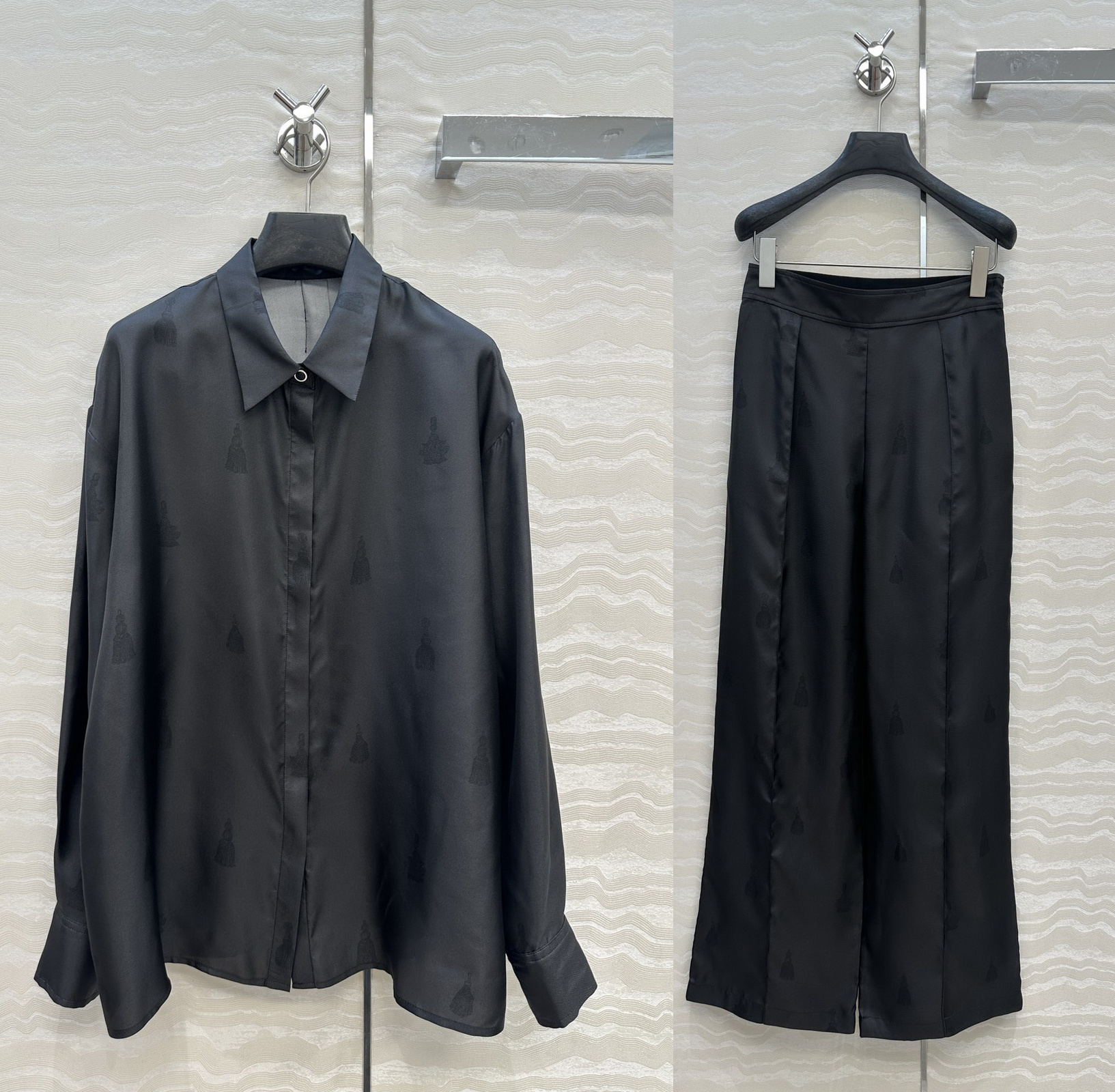 Outfits For Woman linen set for women silk long sleeve shirt and trousers set pants women sets for women outfits two piece set women 2 piece set women