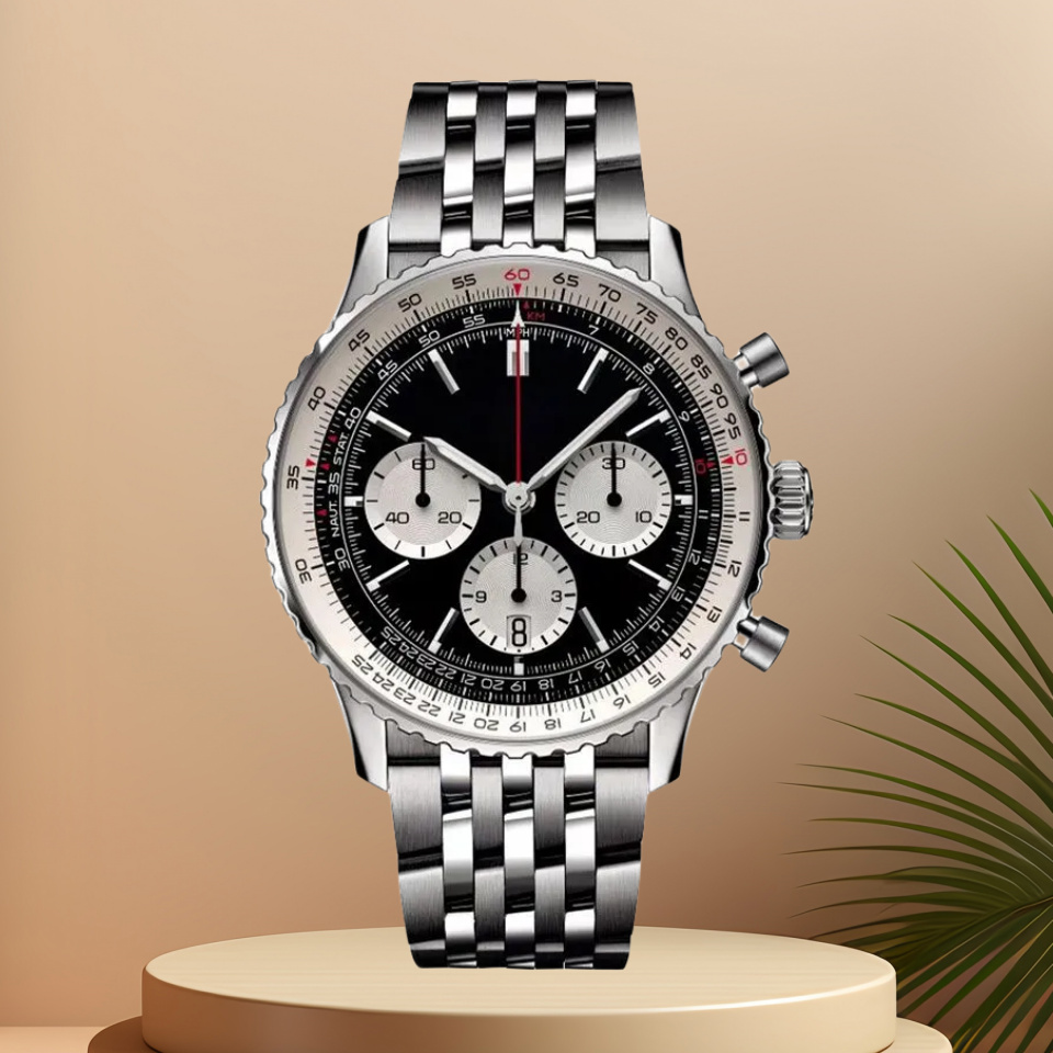 men watches designer watch mens watch imported quartz movement stainless steel strap/cowhide strap men's watch 005