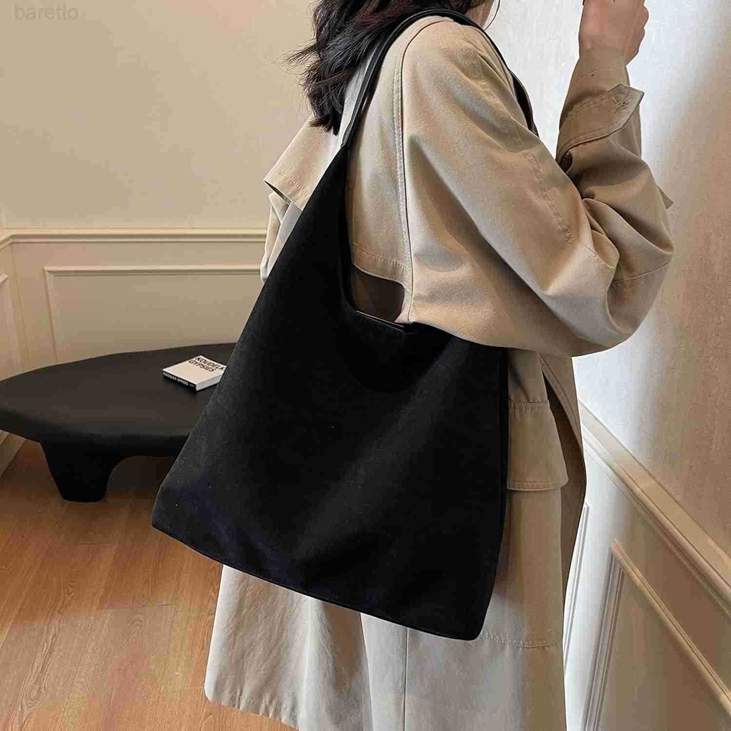 Tote Bag Brown Slouchy Suede Bags for Womens Tote Bag Work Purses Crescent Bag Suede Handbag Travel Winter Fall M250903