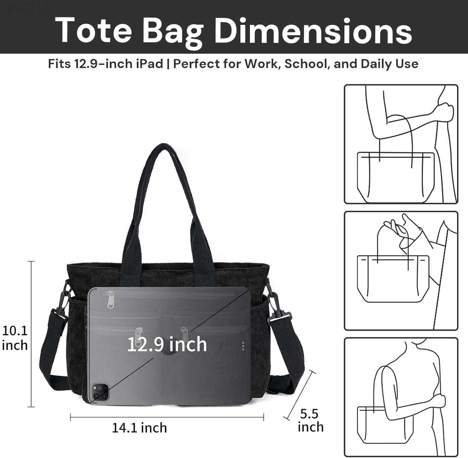 Bag for Women Top Handle Crossbody Purse Travel Shoulder Bag Work Handbag Everyday tote bag for schoolW250903