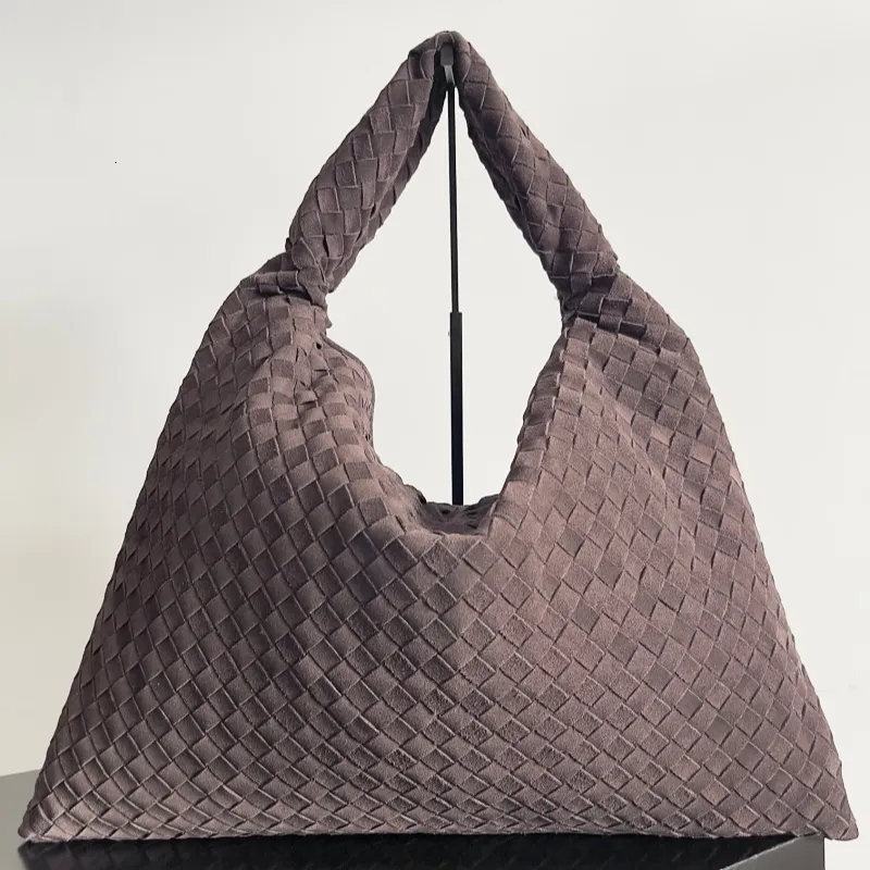 Designer Bag Olive Green Brown Suede Tote Large Hop Shoulder Bags Woven Calfskin Leather Internal Zippered Pocket Flap sangye5 Closure Secured bag