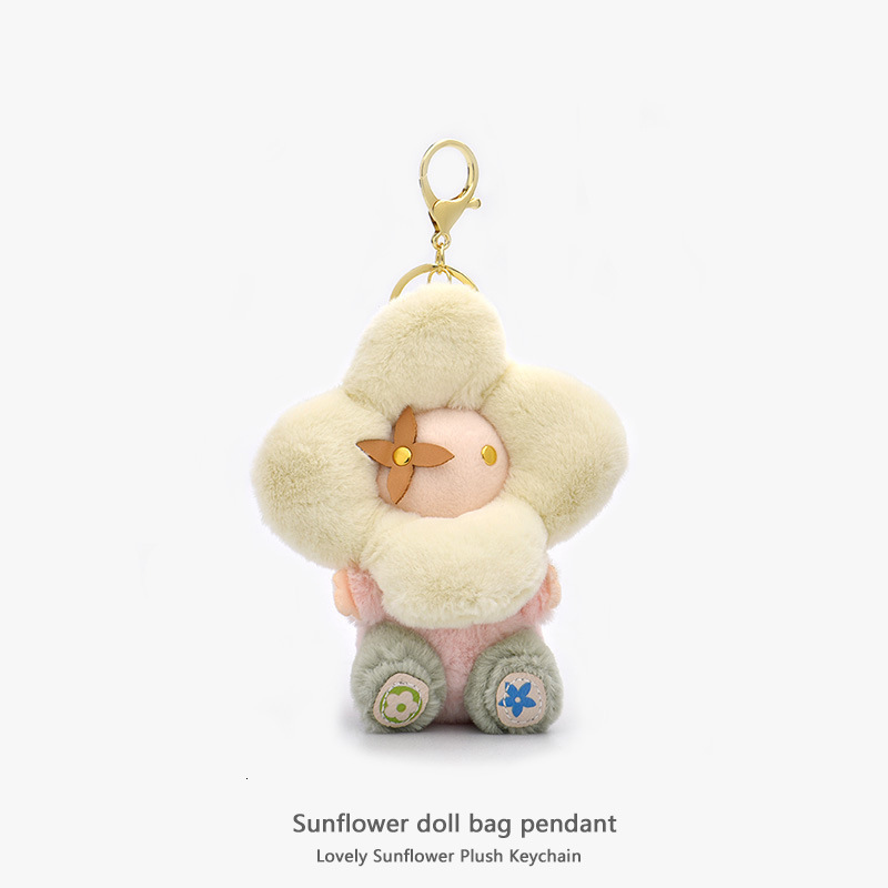 keychain suower plush pendant doll backpack chain car keychain for men and women mini bag keychain