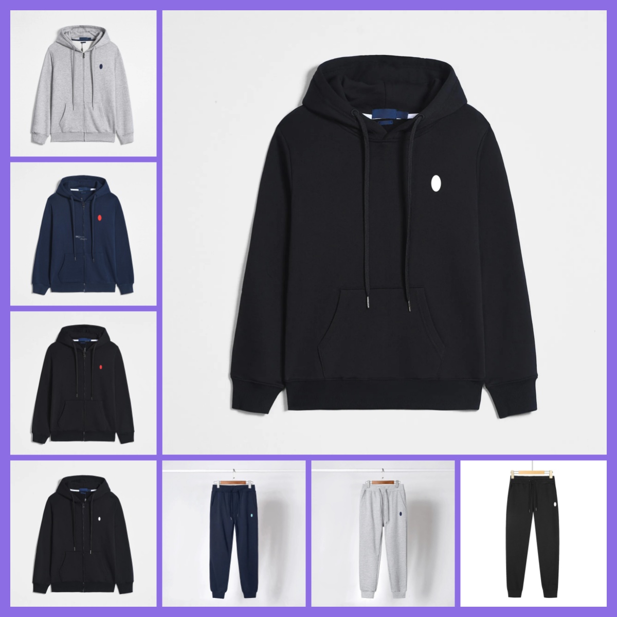 Hoodies Designer mens Ralps hoodie LAUrenT Cardigan pullover Hoody Polos zip up womens Cotton fashion Hooded Pullover Shirt casual hood sport jacket tracksuit S-4XL