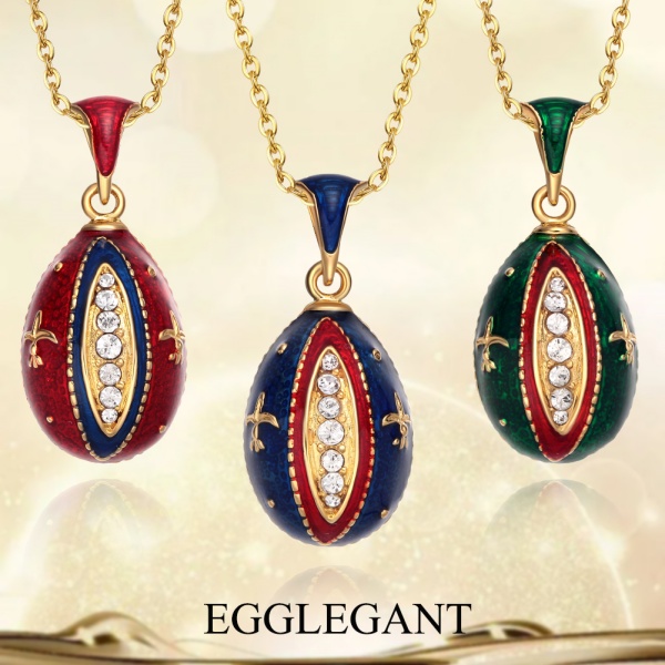 Necklace & pendant Multi-colored enamel iris pendant EL22-7