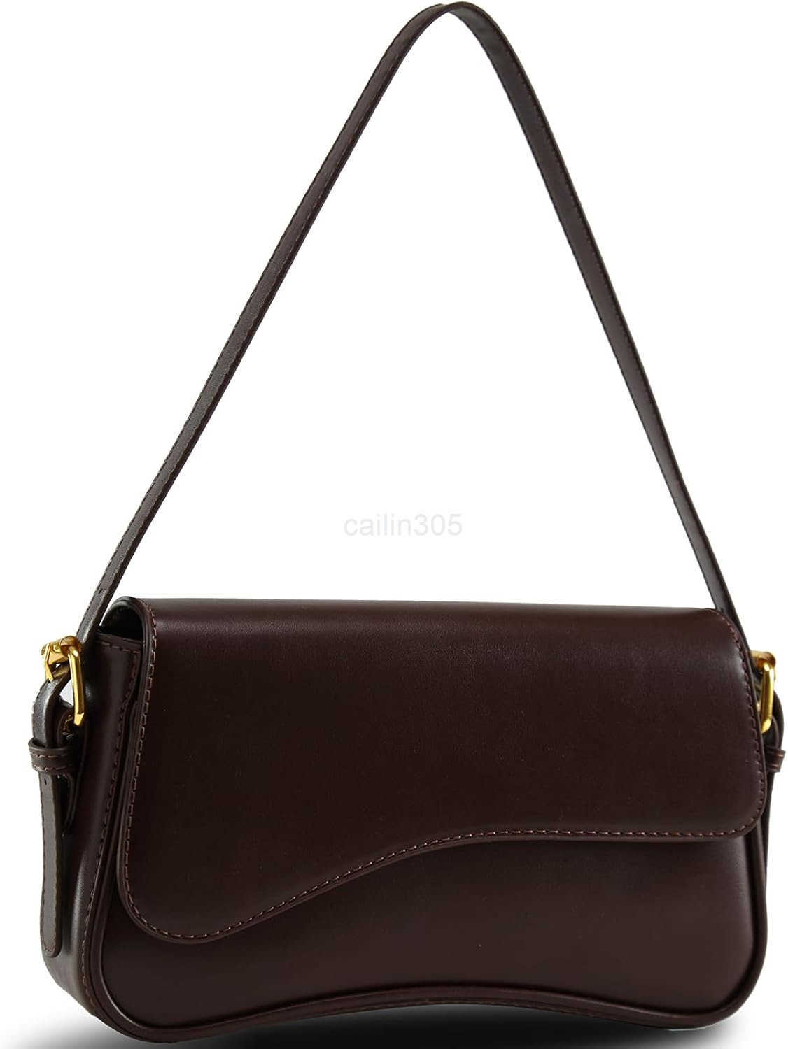 Shoulder Bag for Women Trendy Purse PU Leather Hobo Handbags Clutch Saddle Bag with 2 Removable Stra M250903