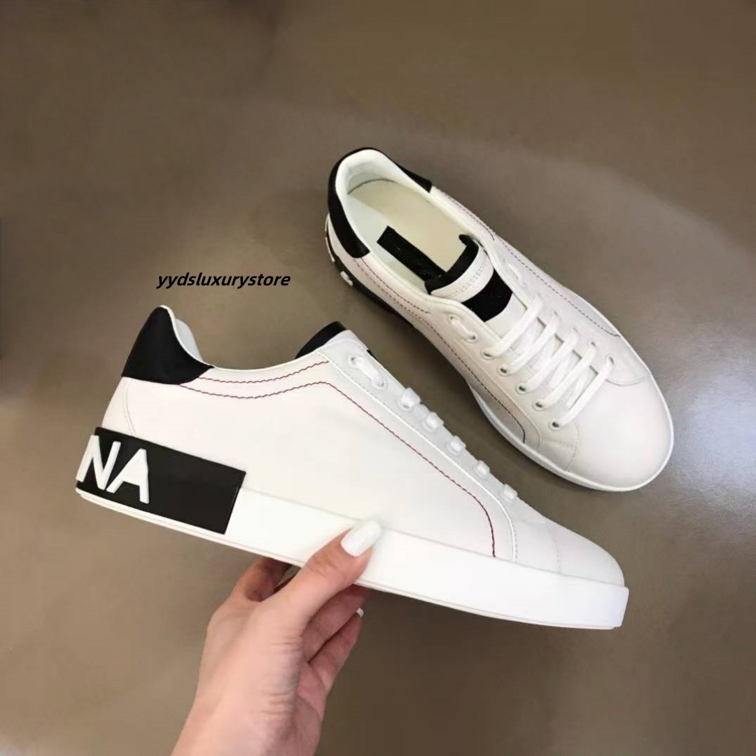 Designer shoes Luxury leather men's casual shoes fashion breathable black white sports shoes non-slip high quality flat shoes men's high-end large size shoes size: 38-46