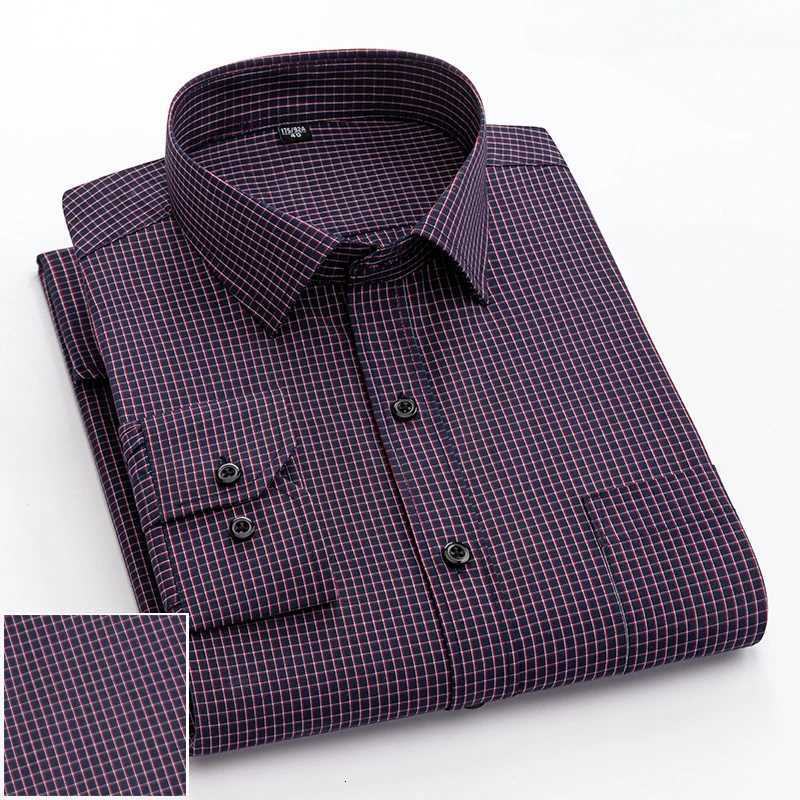 New in shirt elegants cotton longsleeve shirts for men slim fit Casual plain shirt plaid designer tops soft houndstooth clothes X250903