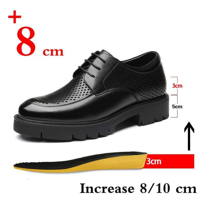 2025 Genuine Leather Sneakers Men Elevator Shoes Platform H 8cm 10cm Height Increase Heightening Shoes Man Dress Shoes Y250903