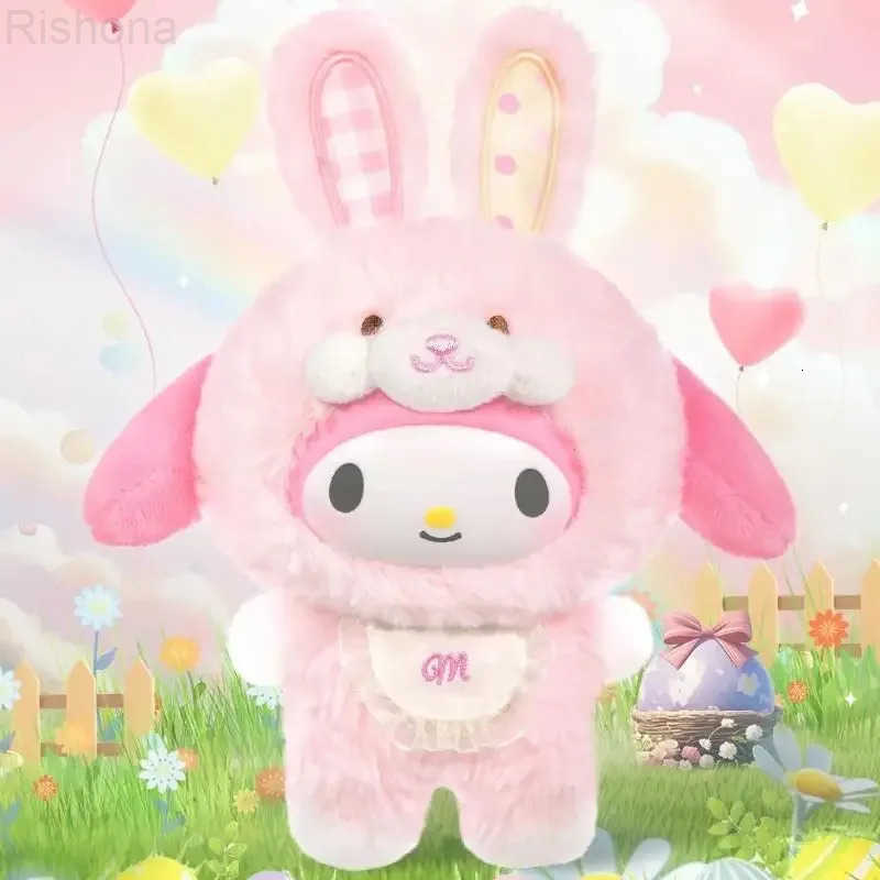 Sanrio Genuine Elf Rabbit Series Blind Box Kuromi Hello Kitty 3 Generations Vinyl Doll Childrens Toys Christmas Gifts H251129