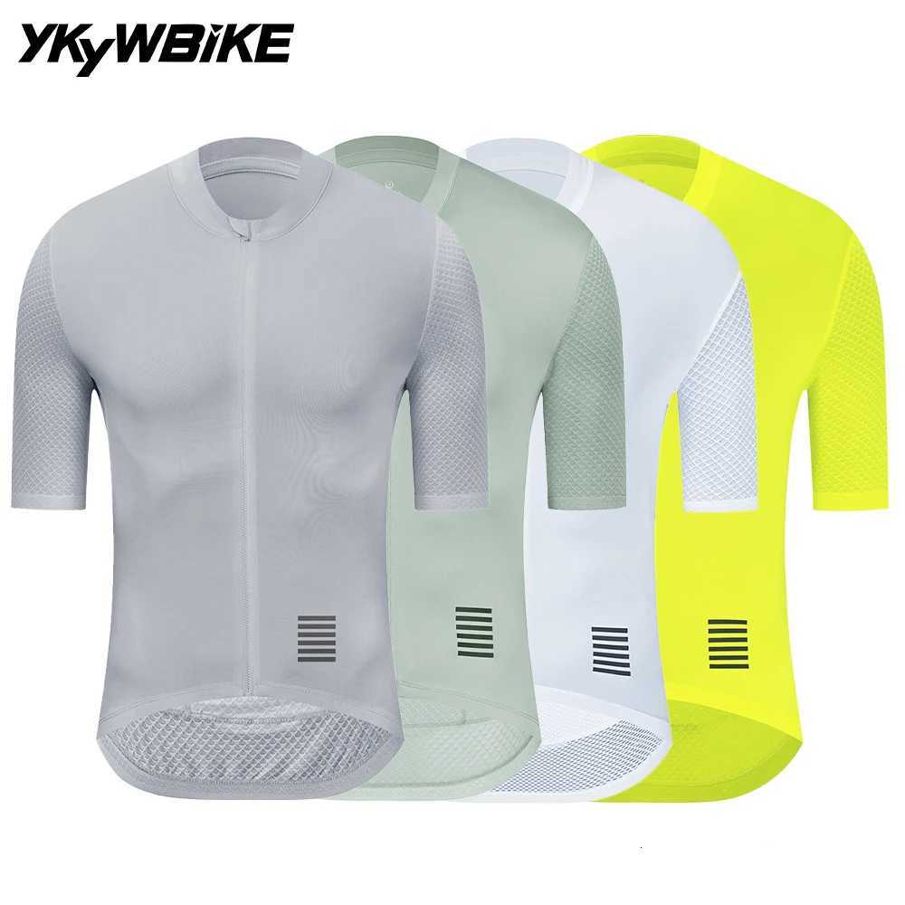 YKYWBIKE Mens Cycling Jersey Short Sleeve Summer Bicycle Jersey Road Bike Shirt Cycling Clothing Breathable Team Z250903