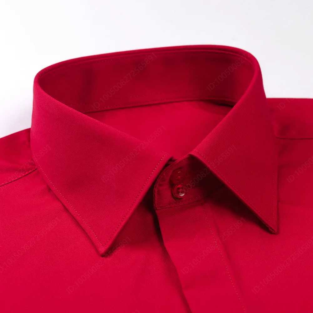 Mens Wedding French Cuff Fly Front Placket Dress Shirt Without Pocket Regularfit Formal Business Activities Long Sleeve Shirts X250903
