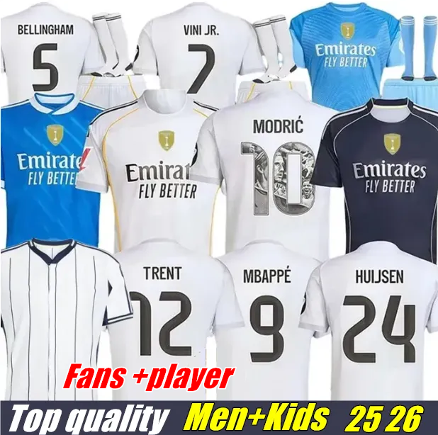 2026 MBAPPE soccer jerseys kids football kits VINI JR BELLINGHAM TCHOUAMENI BENZEMA ALABA ASENSIO RODRYGO Fourth 25/26 NEW Reals and MadridS football shirt