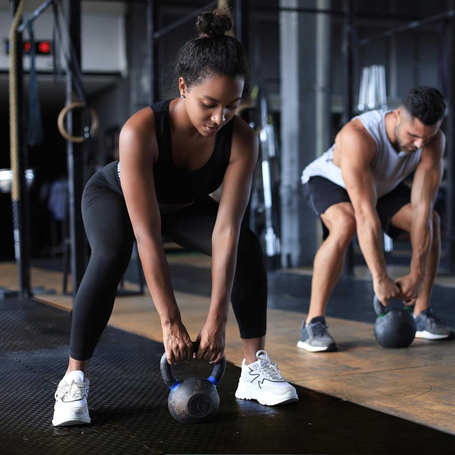 Interlocking Foam Exercise Mat Equipment Multiple Sizes Colors Available NonSlip EVA Puzzle Floor Tiles with End Borders for Home Gym Workout Room Pla